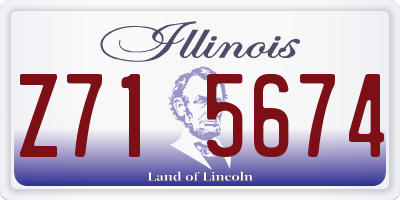 IL license plate Z715674