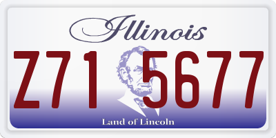 IL license plate Z715677