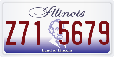 IL license plate Z715679