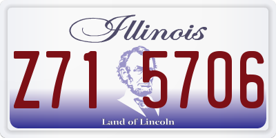IL license plate Z715706