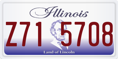 IL license plate Z715708