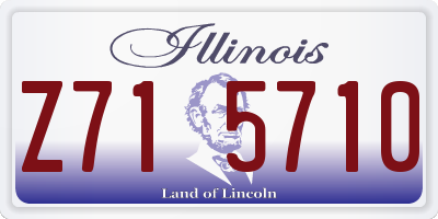 IL license plate Z715710