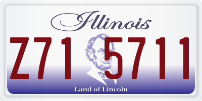 IL license plate Z715711