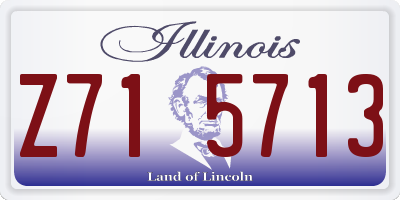 IL license plate Z715713