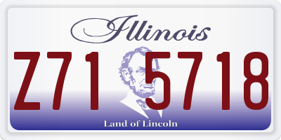 IL license plate Z715718