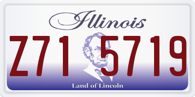 IL license plate Z715719