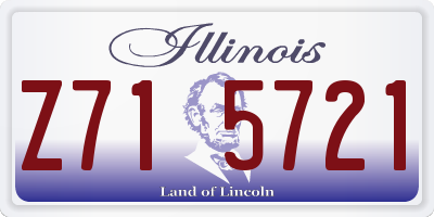 IL license plate Z715721