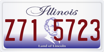 IL license plate Z715723
