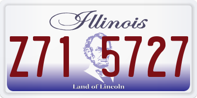 IL license plate Z715727
