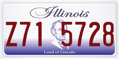 IL license plate Z715728