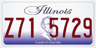 IL license plate Z715729