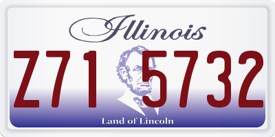 IL license plate Z715732