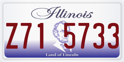 IL license plate Z715733