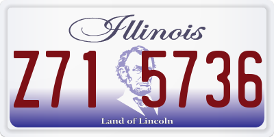 IL license plate Z715736