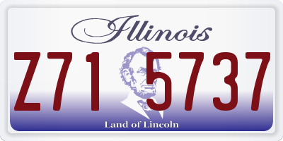 IL license plate Z715737