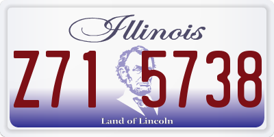 IL license plate Z715738