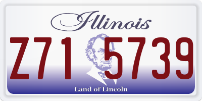 IL license plate Z715739