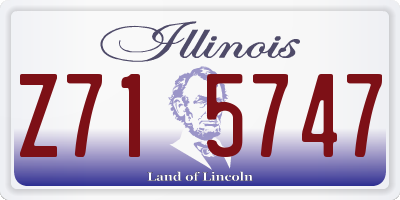 IL license plate Z715747