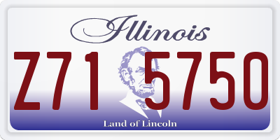 IL license plate Z715750