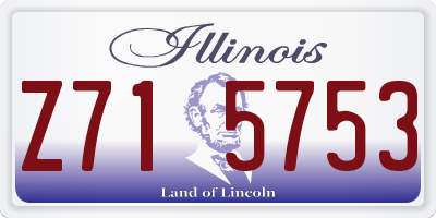 IL license plate Z715753