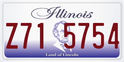 IL license plate Z715754