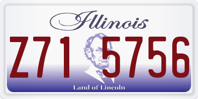 IL license plate Z715756