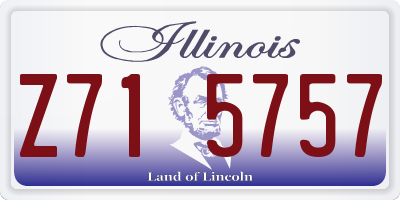 IL license plate Z715757