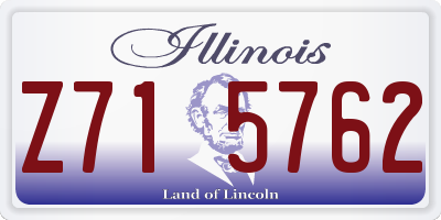IL license plate Z715762
