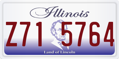 IL license plate Z715764