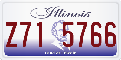 IL license plate Z715766