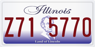IL license plate Z715770