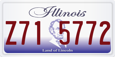 IL license plate Z715772