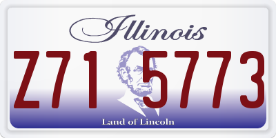 IL license plate Z715773