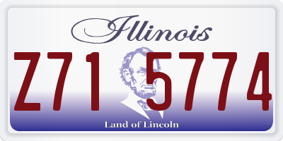 IL license plate Z715774