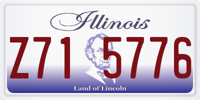 IL license plate Z715776