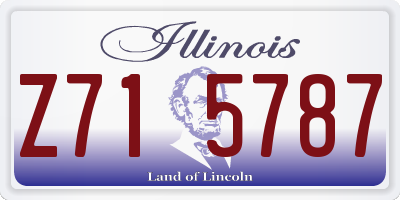 IL license plate Z715787