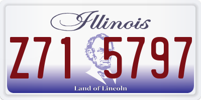 IL license plate Z715797