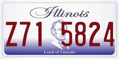 IL license plate Z715824