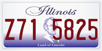 IL license plate Z715825