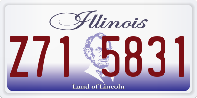 IL license plate Z715831
