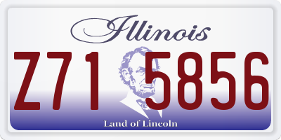 IL license plate Z715856