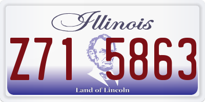 IL license plate Z715863