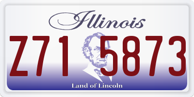 IL license plate Z715873