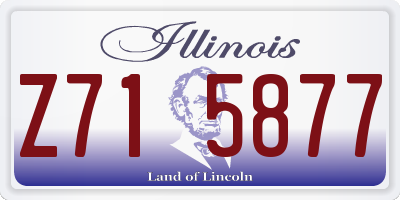 IL license plate Z715877