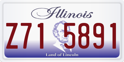 IL license plate Z715891