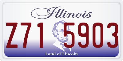 IL license plate Z715903