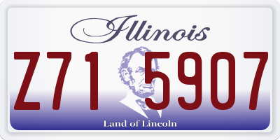 IL license plate Z715907