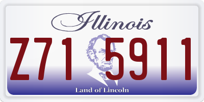 IL license plate Z715911