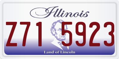 IL license plate Z715923