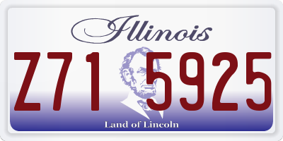 IL license plate Z715925